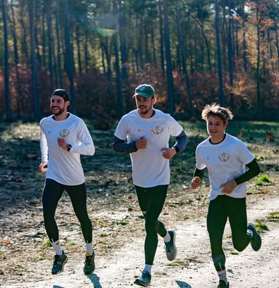 Printed running jersey with breathable mesh and personalized fit in white design at TD