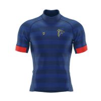 Maglia da ciclismo personalizzata rossa e blu di TD