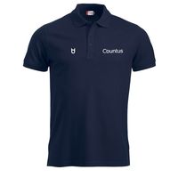Countus Poloshirt in Navy mit gesticktem Logo für Firmenbekleidung