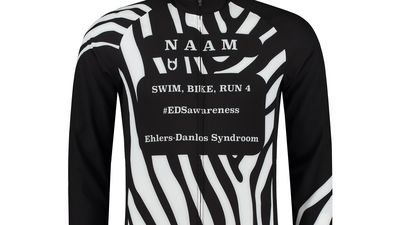 sponsoring cycling clothing for your company. Zebra print custom cycling outfit.